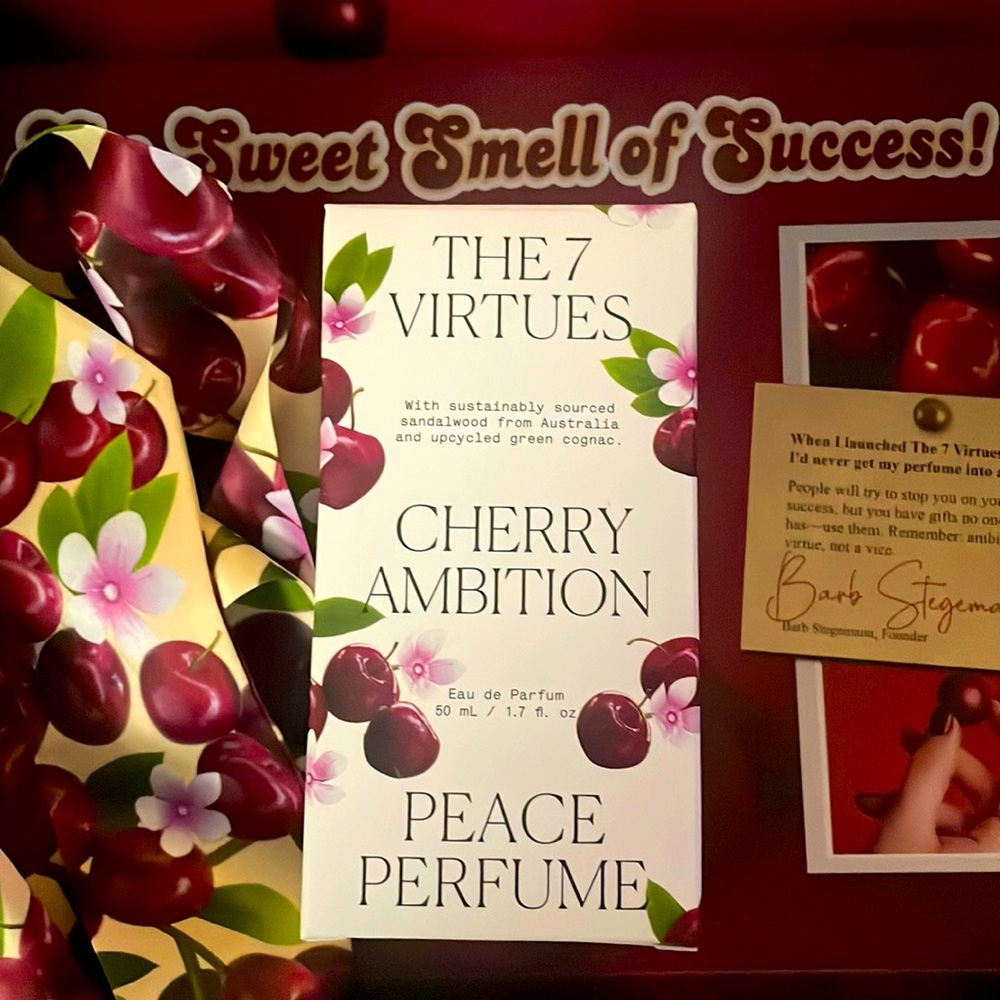 The 7 Virtues Cherry Ambition Peace Perfume! 50ml 1.7 oz